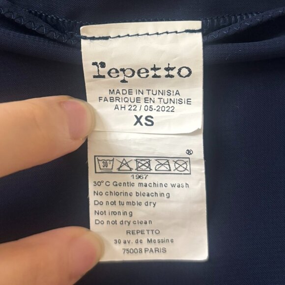 Repetto Short Chiffon Skirt Ballet Dance - Midnight Blue (XS / US4) - Picture 5 of 6